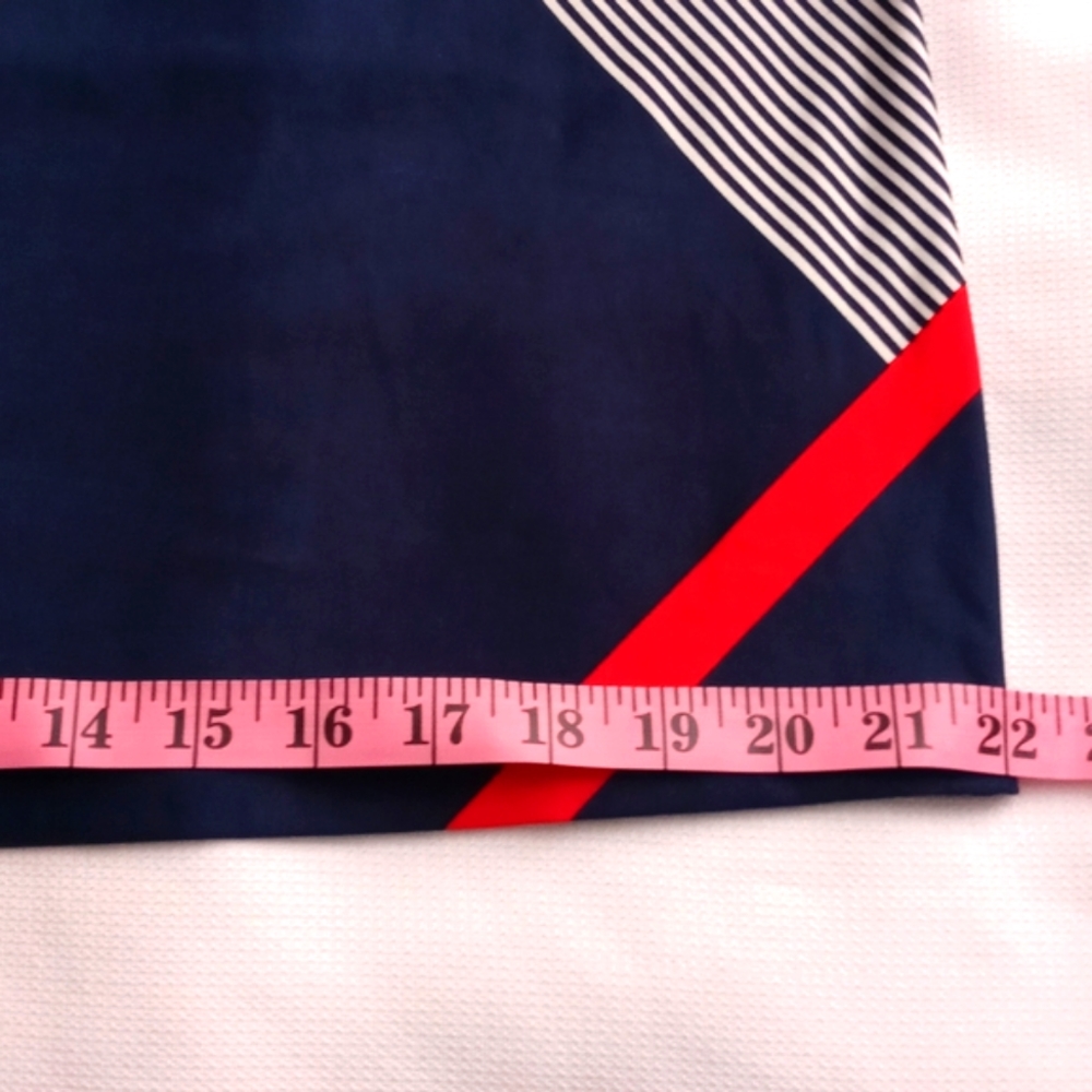 AA Studio  AA Sleeveless Dress.Size 10 Red, Navy Blue and White. - Picture 8 of 12